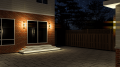 Lampă de fațadă - aplică de grădina - corp de iluminat exterior GU10 LED Inez Duo - Gri