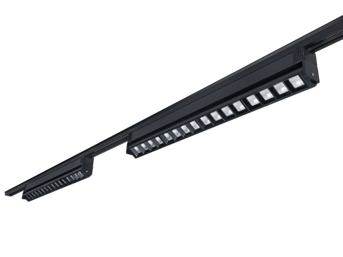 Set Steka Linda 24W 60cm 4000K lampă LED pe șină x2 + șină de 2m - Negru