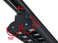 Set Steka Linda Duo 48W 60cm 4000K lampă LED pe șină x2 + șină de 2m - Negru