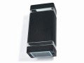 Lampă de fațadă - aplică de grădina - corp de iluminat exterior GU10 LED Hana pătrat - Negru