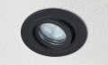 Corp de iluminat halogen încorporabil mobil din aluminiu IP54 LED Satino Aqua - Negru