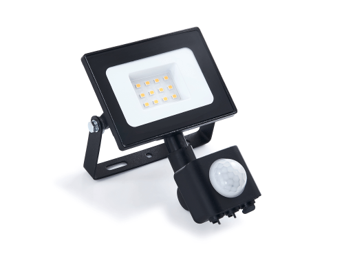 Proiector LED cu senzor de mișcare Tiga 10W - Negru - Alb neutru (4000K)