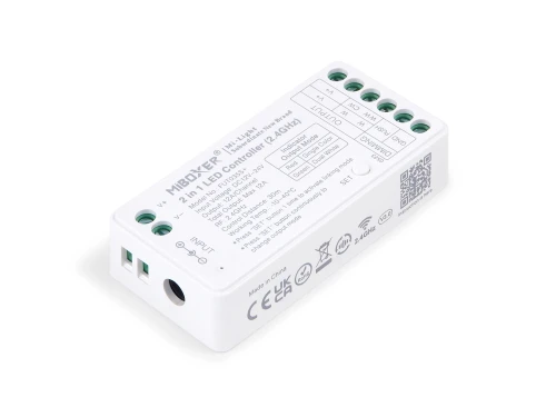 Mi-Light MiBoxer FUT035S+ controler LED 2în1 monocolor și CCT 2.4 GHz 12-24V 12A pentru telecomenzi zonale