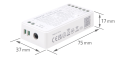 Controler zonal Mi-Light FUT037W+ 2.4 GHz 3în1 pentru benzi LED RGB, RGBW și RGB+CCT