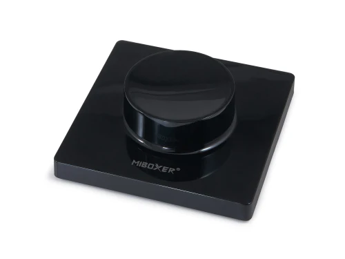 Mi-Light MiBoxer K1-B telecomandă LED cu buton rotativ luminozitate și CCT 2.4 GHz neagră