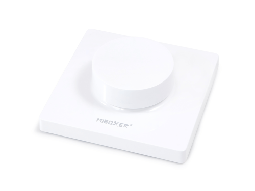 Mi-Light MiBoxer K1-W telecomandă LED cu buton rotativ luminozitate și CCT 2.4 GHz albă