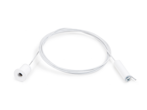 Suspendare pentru profile din aluminiu - set complet - 1500mm - Albă