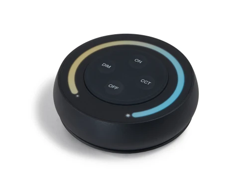 Mi-Light MiBoxer S1-B telecomandă LED rotundă tactilă luminozitate și CCT 2.4 GHz neagră