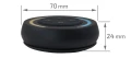 Mi-Light MiBoxer S1-B telecomandă LED rotundă tactilă luminozitate și CCT 2.4 GHz neagră