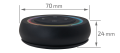 Mi-Light MiBoxer S2-B telecomandă LED RGB+CCT 2.4 GHz rotundă neagră