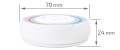 Mi-Light controler radio (RF) S2-W 2.4 GHz pentru benzi LED RGB + CCT - Alb
