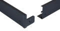 Rama pentru panoul LED pentru tavan casetat 60x60 - Aluminiu - Negru