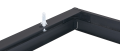 Rama pentru panoul LED pentru tavan casetat 60x60 - Aluminiu - Negru