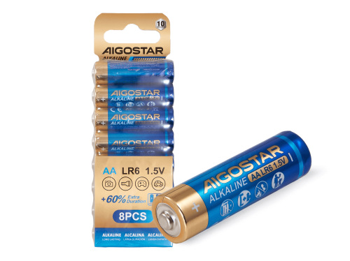 Baterii alcaline LR6 AA 1.5V - 8 bucăți