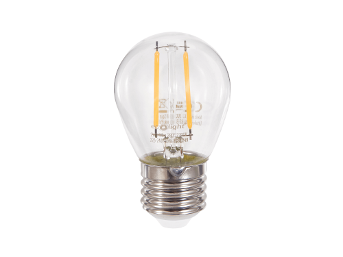 Lampa LED E27 2W G45 Filament - Alb cald (2700K)