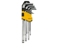 Set de 9 chei imbus HEX (1,5-10 mm) – cu capăt rotund, hexagonale
