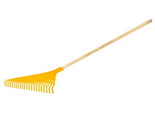 Greblă de grădină pentru frunze și iarbă cu mâner de 120 cm