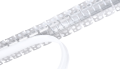 Set: Profil aluminiu flexibil FLEX Dual pentru benzi LED - Argintiu neprelucrat - 2m