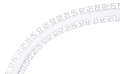 Set: Profil aluminiu flexibil FLEX Dual pentru benzi LED - Argintiu neprelucrat - 2m