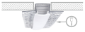 Set: Profil aluminiu flexibil FLEX Dual pentru benzi LED - Argintiu neprelucrat - 2m