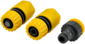 Set de conectori din plastic pentru furtun de grădină 1/2 3/4 - 3 trepte de reglare - 4 buc.