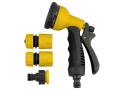Set de conectori din plastic pentru furtun de grădină 1/2 3/4 - 8 trepte de reglaj - 4 bucăți