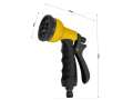 Set de conectori din plastic pentru furtun de grădină 1/2 3/4 - 8 trepte de reglaj - 4 bucăți