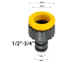 Conector pentru robinet 1/2 și 3/4 - adaptor pentru furtun de grădină