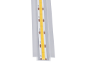 Set: Profil din aluminiu încastrat pentru benzi LED - Argintiu anodizat - 2m