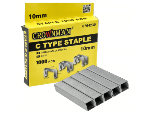 Set de 1000 de capse tip C 0.7x10mm