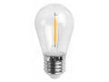 Set: Girlanda de grădină 10m 10xE27 + 10x Bec LED E27 1W filament
