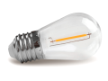 Set: Ghirlanda de grădină 10m 20xE27 + 20x Bec LED E27 1W filament