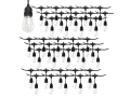 Set: Ghirlandă de grădină 20m 40xE27 + 40x Bec LED E27 1W filament