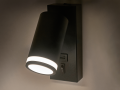 Aplica de perete LED GU10 cu întrerupător și port USB – lampă de noapte neagră