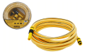 Furtun de grădină 15m 1/2" PVC cu fibră întărită + set de conectori
