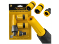 Furtun de grădină 15m 1/2" PVC cu fibră întărită + set de conectori