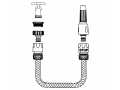 Furtun de grădină 15m 1/2" PVC cu fibră întărită + set de conectori