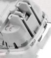 Mecanism întrerupător dublu - Visio S50 cu 2 butoane - Întrerupător pentru candelabru - Gri