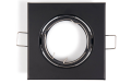 Set: 5x Spot halogen sub tavan mobil din oțel LED SATI - Negru + 5x Soclu GU10