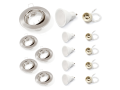 Set: 5x corp de iluminat halogen sub tencuială mobil SITA + bec LED 5W + soclu GU10 4500K