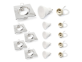 Set: 5x spot halogen încastrat mobil SATI cromat + bec LED 5W 4500K + soclu GU10