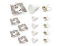 Set: 5x spot încastrat mobil SATI satinat + bec LED 5W 4500K + soclu GU10