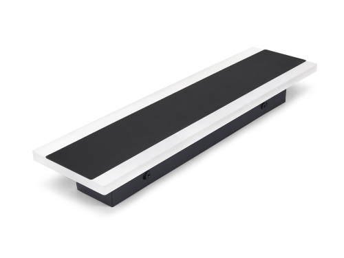 Lampă de fațadă – corp de iluminat exterior LED Modern cu ramă 9W 30cm – Negru – Alb neutru (4500K)