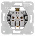 Priză cu pin de împământare și obturator – Visio S55 – Cleme automate – Alb