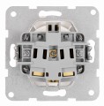 Priză cu pin de împământare și obturator – Visio S55 – Cleme automate – Alb