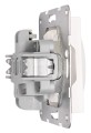 Priză cu pin de împământare și obturator – Visio S55 – Cleme automate – Alb