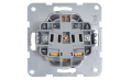 Priză cu pin de împământare și obturator – Visio S55 – Cleme automate – Alb