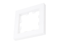 Ramă 1-modulară pentru prize și întrerupătoare – Visio S55 – Albă – CUBIC