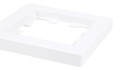 Ramă 1-modulară pentru prize și întrerupătoare – Visio S55 – Albă – CUBIC