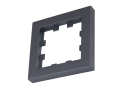 Ramă 1-modul pentru prize și întrerupătoare – Visio S55 – Antracit – CUBIC